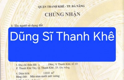 Bán đất kiệt Ô TÔ Dũng Sĩ Thanh Khê - Cách đường chính 30m